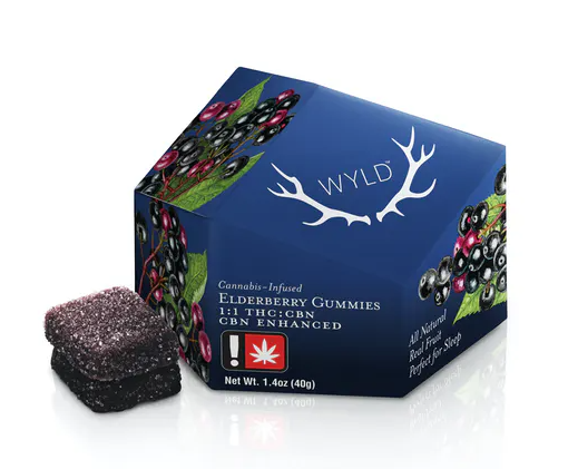 WYLD ELDERBERRY GUMMIES 2:1 THC:CBN