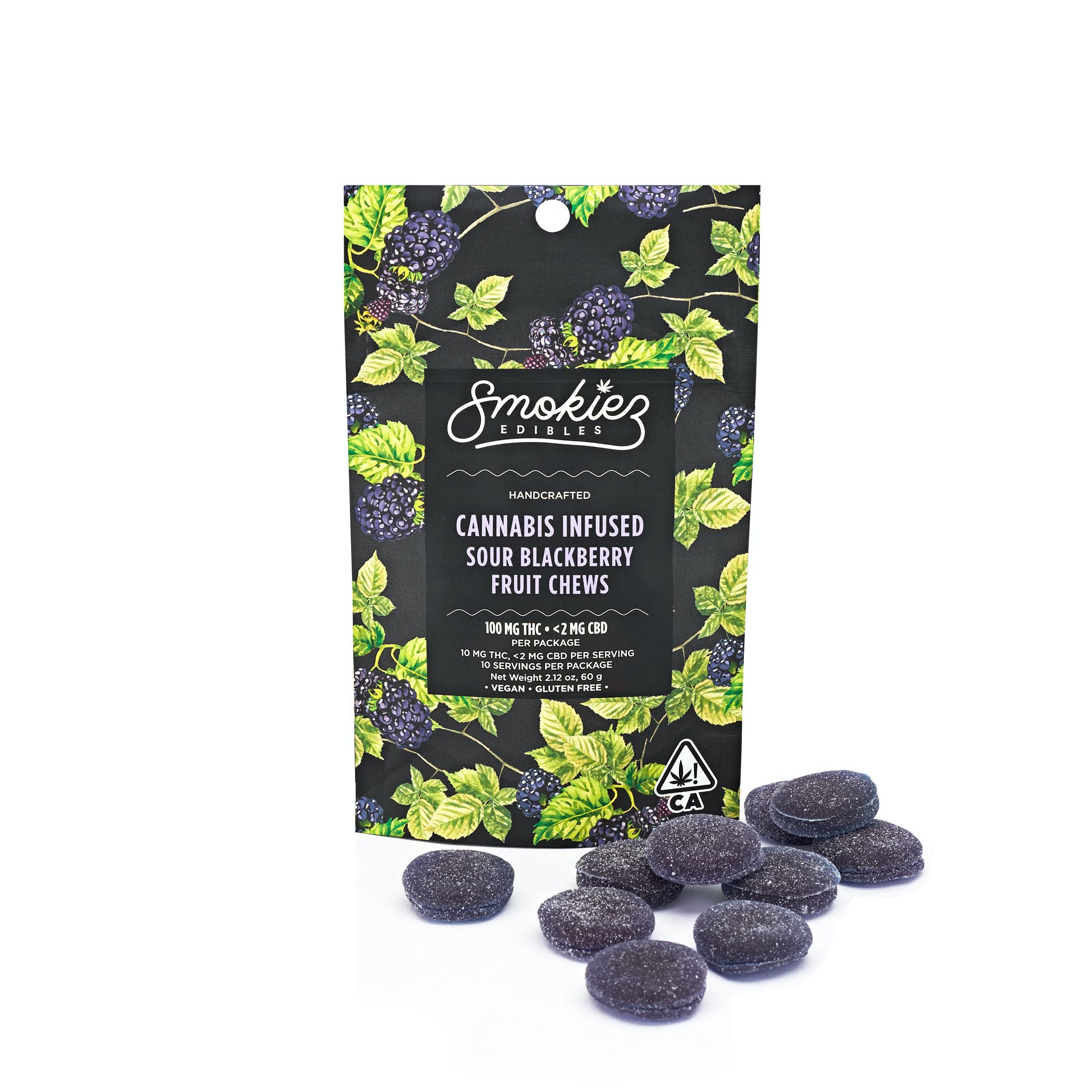Sour Blackberry Fruit Chews 100MG