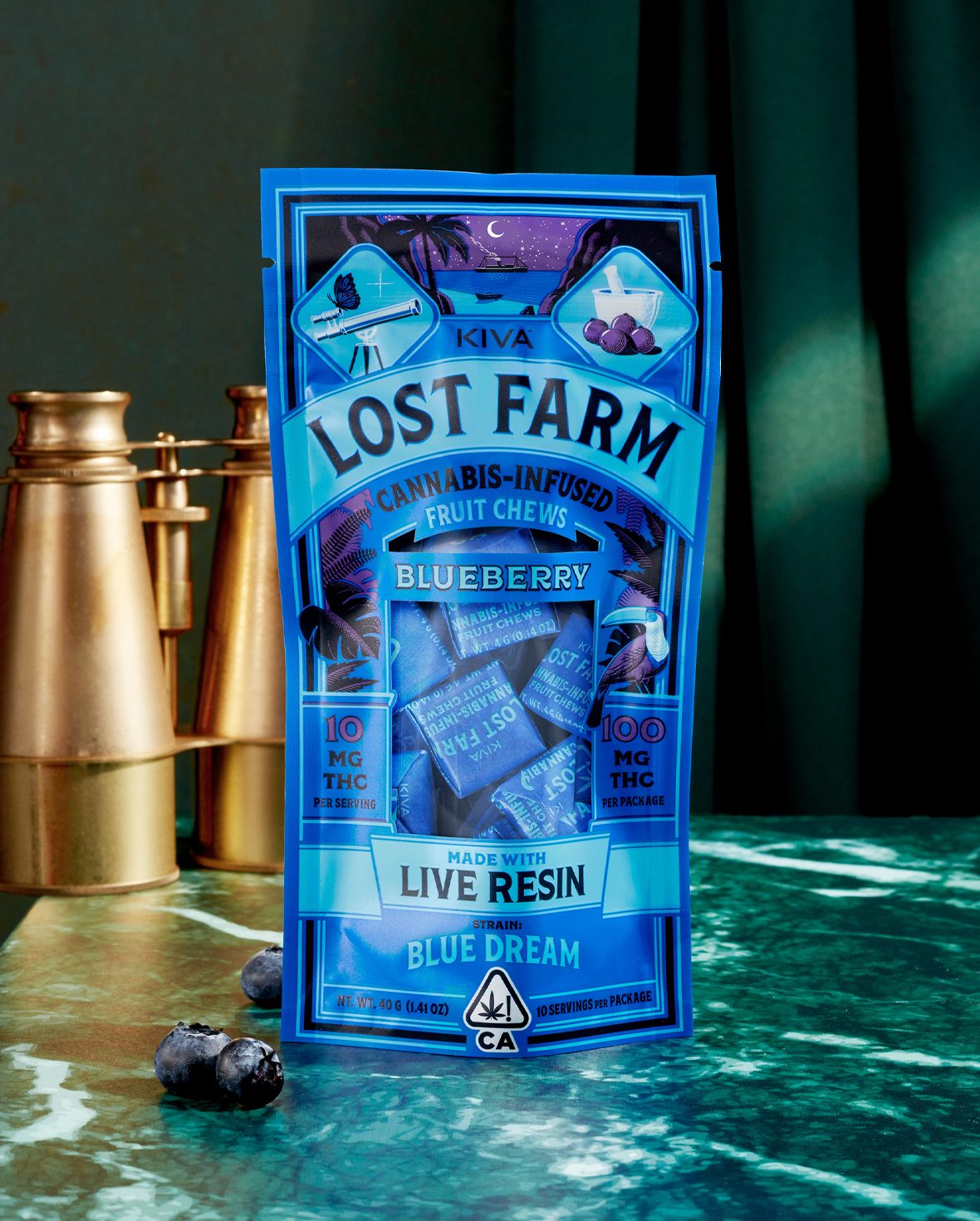 LOST FARM BLUEBERRY BLUE DREAM CHEWS 100MG