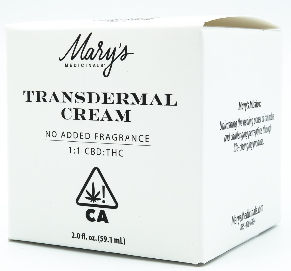 MARYS MEDICINALS - 1:1 CBD:THC COMPOUND FRAGRANCE FREE