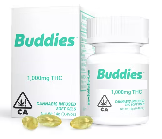 BUDDIES 1:1 THC/CBD CAPSULE 50PC