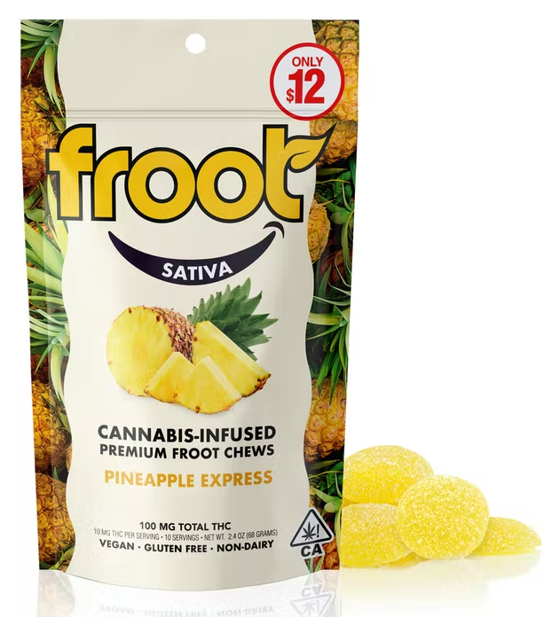 FROOT PINEAPPLE EXPRESS GUMMIES 100MG