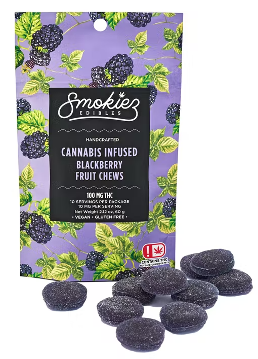 SMOKIEZ - BLACKBERRY CHEWS 100MG