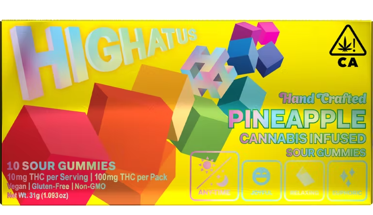 SOURPINEAPPLE GUMMIES 10PK