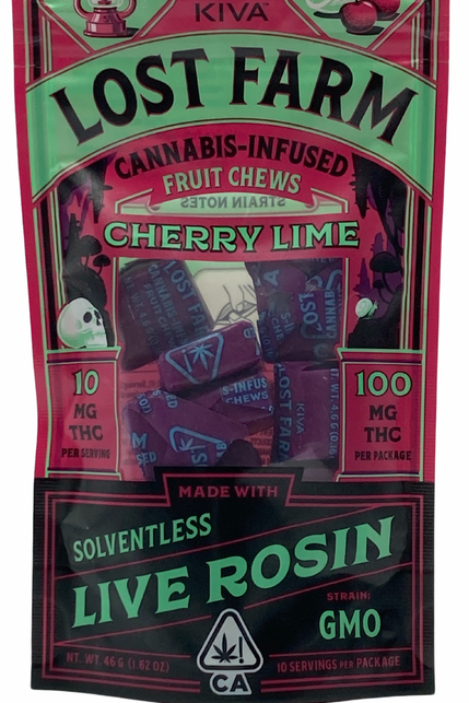 LOST FARM CHERRY LIME GMO 100MG ROSIN CHEWS